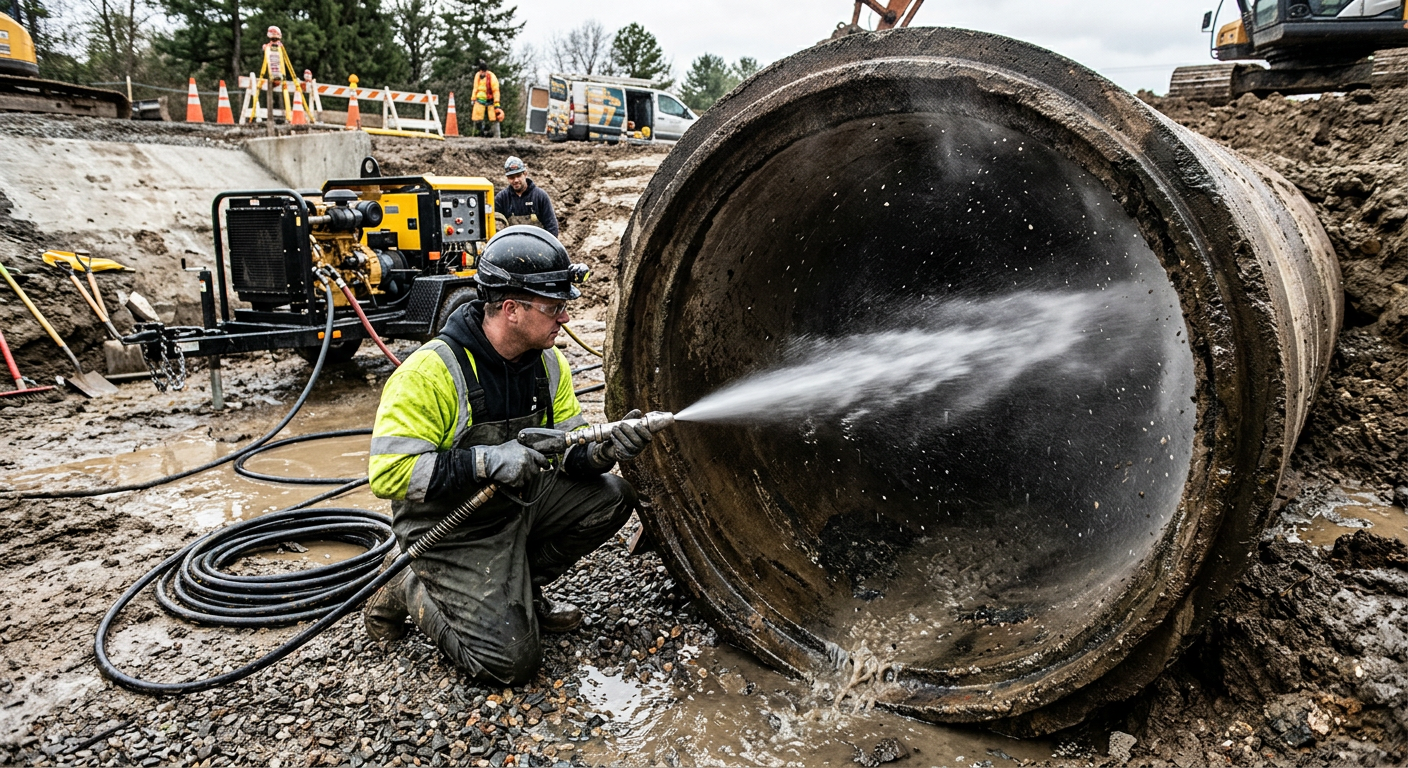 Débouchage de canalisation par hydrocurage à Massy dans l'Essonne
